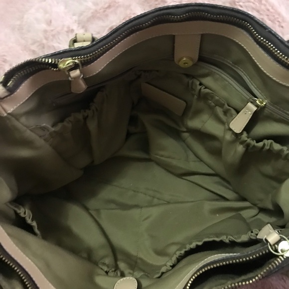 Leather Coach Diaper Bag with Changing Pad - Picture 3 of 6